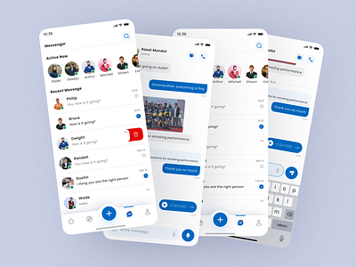 Vestornet - Social Media App (Messenger) android app ui ios messenger messenger ui design social media app vestornet