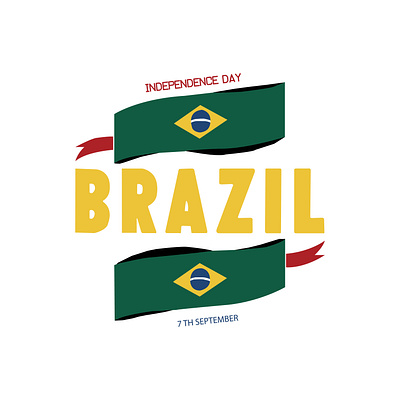 Independence of Brazil 3d banner branding graphic design