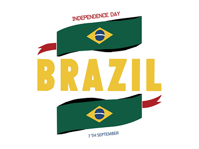 Independence of Brazil 3d banner branding graphic design