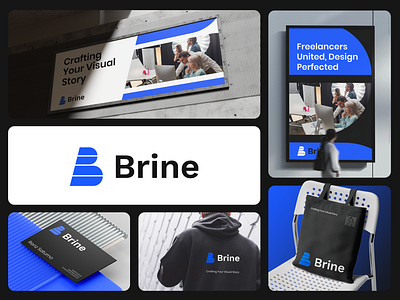 Brine Brand Identity 3d animation brand guidelines brand identity branding broadcast design clean logo daily logo challenge daily ui dailyui design graphic design illustrations illustrator logo motion graphics ui ux web