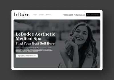 Medical Spa Website Design animation branding design figma graphic design health spa hero page hero section illustration landing landing page medical spa minimal modern motion graphics new trending ui design web design website design