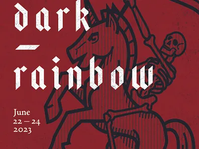 Frolic Dark Rainbow festival branding