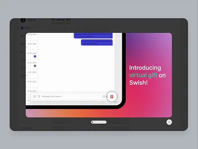 Virtual gifts on WebApp animation gifts gradient interaction interaction design motion design new feature onboarding tokens virtual gifts web design web3 web3 tokens webapp webapp interaction