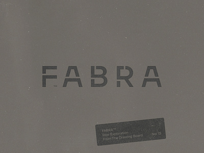 FABRA – Logo Exploration black and white brand identity branding exploration graphic design grunge industrial logo raw concept typography vintage wood wood factory woodworking