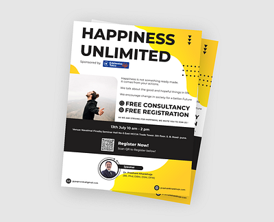 Consultation Event - Poster branding colors flyer graphic design modern poster poster yellow
