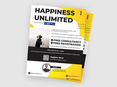 Consultation Event - Poster branding colors flyer graphic design modern poster poster yellow