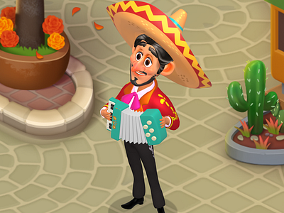 3D Animation - Mariachi 3d animation symbol