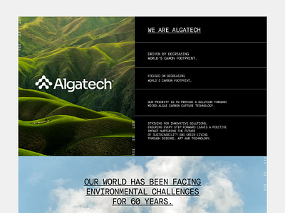Bio Technology Web Design - Algatech Nusantara design graphic design ui ui design uiux web design