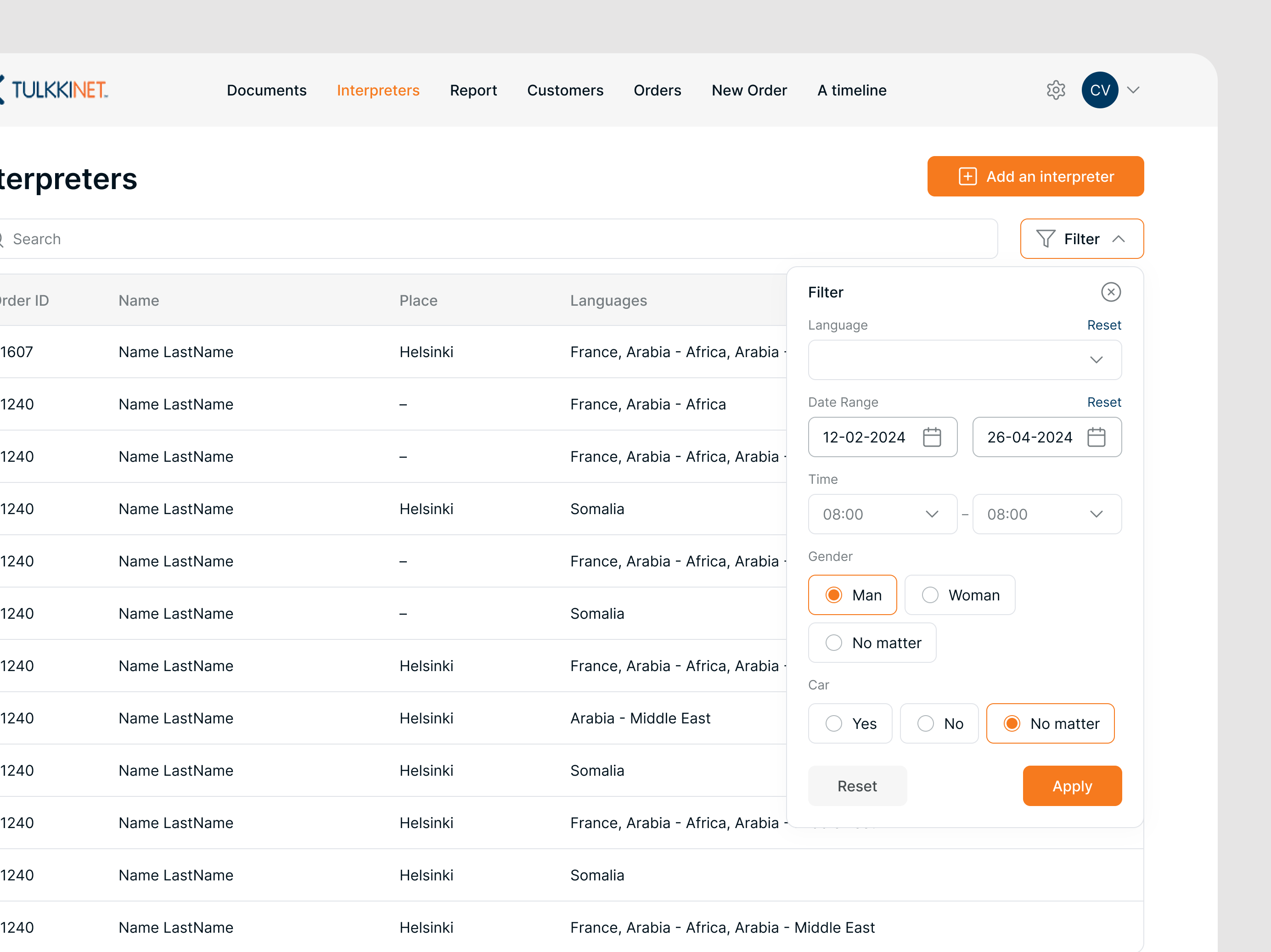 Filter add application button chart dashboard date design filter inputs table time ui uiux web app web application