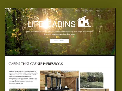 LifeCabins 3d animation graphic design logo ui