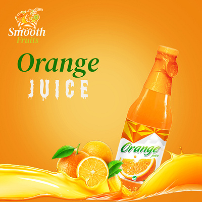 Orange juice social media post design 3d graphic design logo orange poster social media post