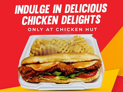 Promotion design for Chicken Hut abobe illustrator add design branding graphic design logo promotion design ui