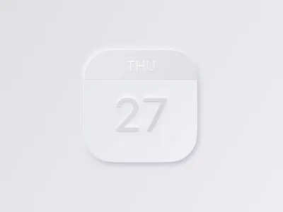 Neumorphism Calendar apple calendar figma ios macos neumorphism ui