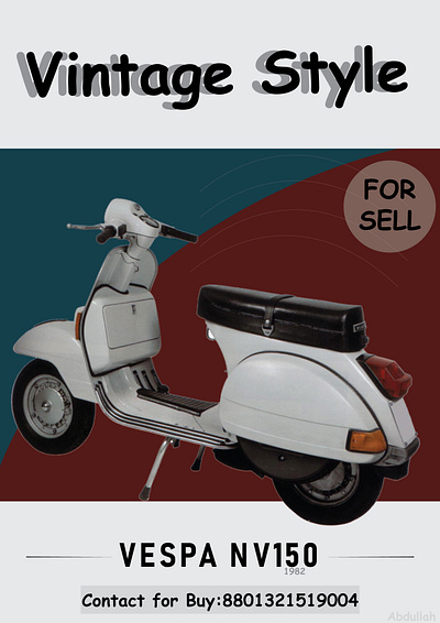 Vintage style vespa nv150