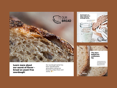 Social media banners for a bakery that specializes in yeast-free banners figma sicial media