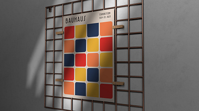 Bauhaus Aesthetic Poster abstract art backdrop background banner bauhaus boho brochure color design geometric graphic modern pattern placard poster print retro shape swiss