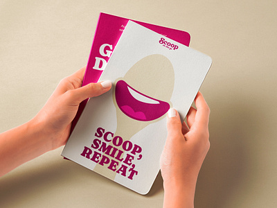 Scoops on the go branding gelato graphic design ice cream logo