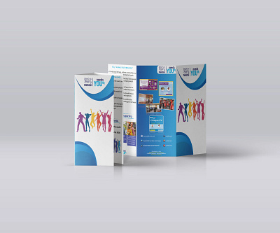 Dépliant à 3 volets: Nestlé Needs Youth branding brochure depliant graphic design