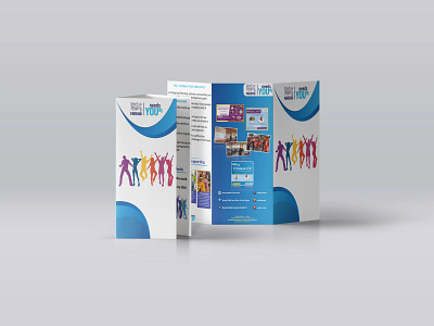 Dépliant à 3 volets: Nestlé Needs Youth branding brochure depliant graphic design