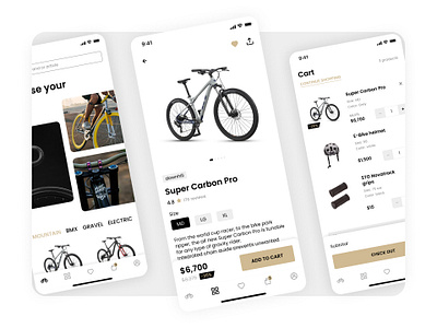 Concept Bike App ai app concept design graphic design illustration interface mobile site template ui ux web