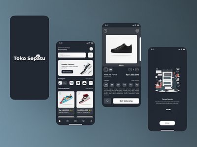 Shoes Shop App app graphic design mobile shop ui
