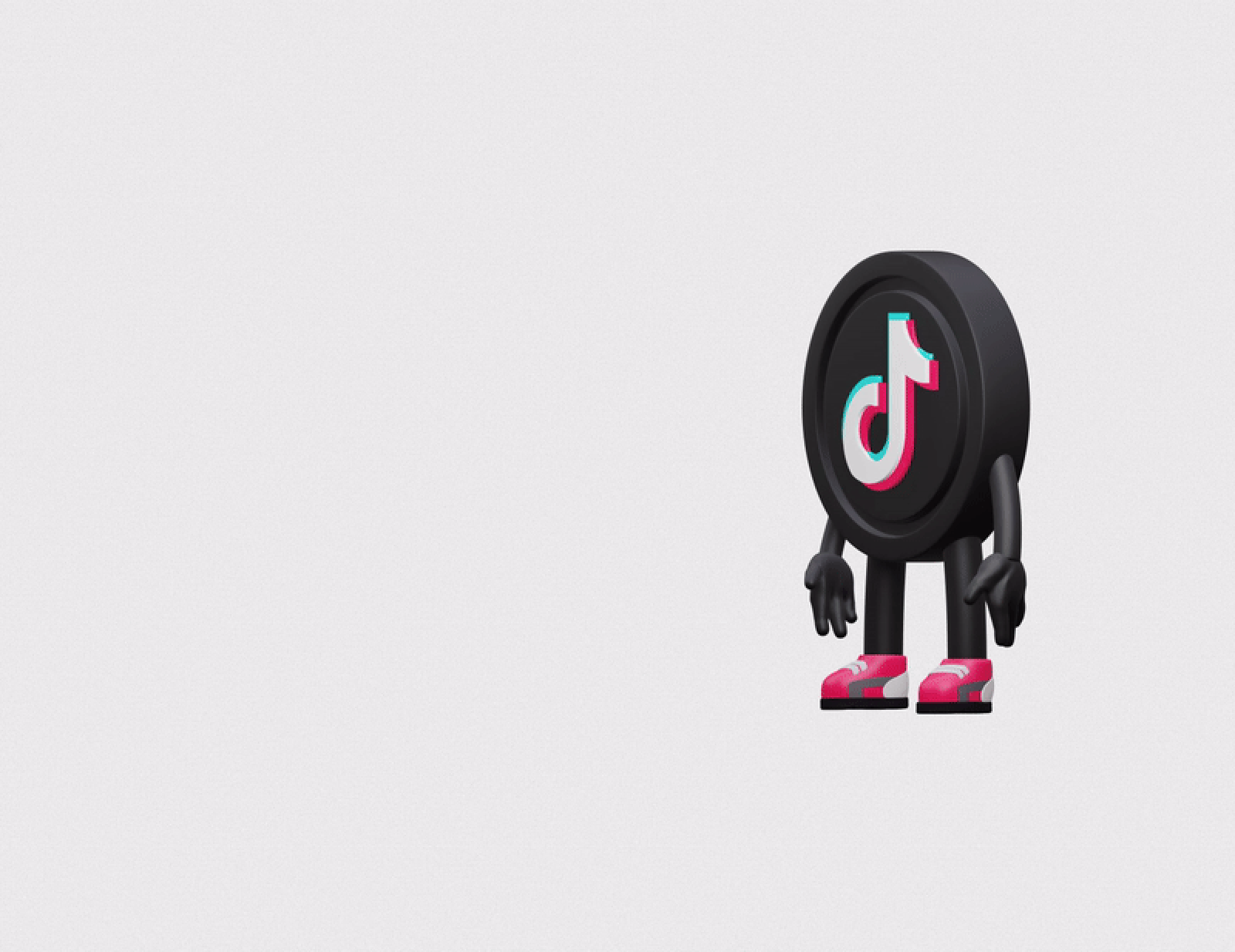 Tiktok Mascot Animation 3d animation graphic design motion graphics socialmedia tiktok