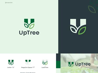 Minimal Nature Logo | Agro Logo | Green Business agriculture logo agro logo branding creative logo green business logo leaf logo letter u logo logo logo designer logo inspiration logo maker logo mark minimal logo minimalist logo modern logo monogram logo nature logo negative space negative space logo u logo