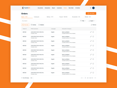 Data table button data data table design details info more orders page tab table tabs ui uiux