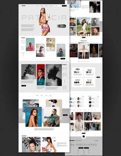 FikaDot Modelling Agency Website Design fashion fashion website figma landing page model model agency model agency website model website modelling ui uiux uiuxdesign uiuxdesigner user experience user interface ux web design website designer