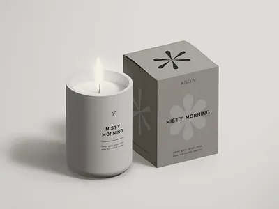 In Bloom asterisk brand design branding candle dynamic logo graphic design logo packaging packaging design scented candle well being