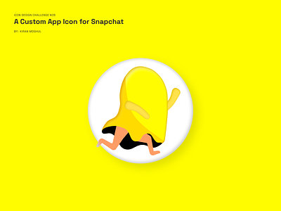 28. Icon Design - a Custom App Icon for Snapchat 3d branding design graphic design icon icon redesign illustration logo logo redesign mobile design snapchat snapchat redesign ui uichallenge ux uxdesigner uxui