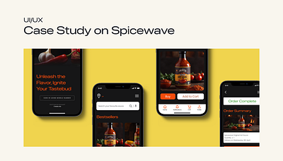 UI/UX Case Study on Spicewave's mobile app branding product design ui uiux ux