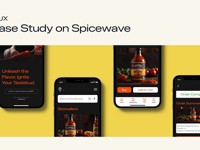 UI/UX Case Study on Spicewave's mobile app branding product design ui uiux ux