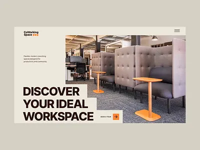 Coworking Space Website Template for WordPress animation clean corporate cowork coworking landing page minimal office slider slider revolution space template ui website