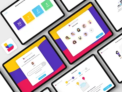 Breadcrumb iPad App breadcrumb educational app ipad app kids app learning app memoji self learning ui vibrant