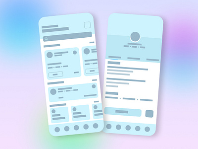 Job finder app Wireframe design design figma ux wireframe