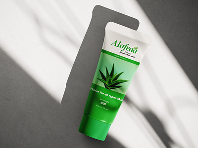 AloeVera Face Wash Packaging Design aloe vera packaging design box packaing branding face wash face wash packaging design graphic design packaing illustration backaging label label design luxury brand luxury packaging desing packaging packaging design print design