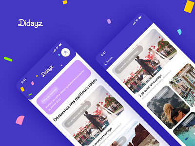 Didayz App Concept app design illustration purple ui