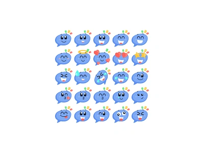 Expressinha: emoji set app autism character character design colibri design design gráfico expressia expressinha graphic design mascot mascote personagem tea tix