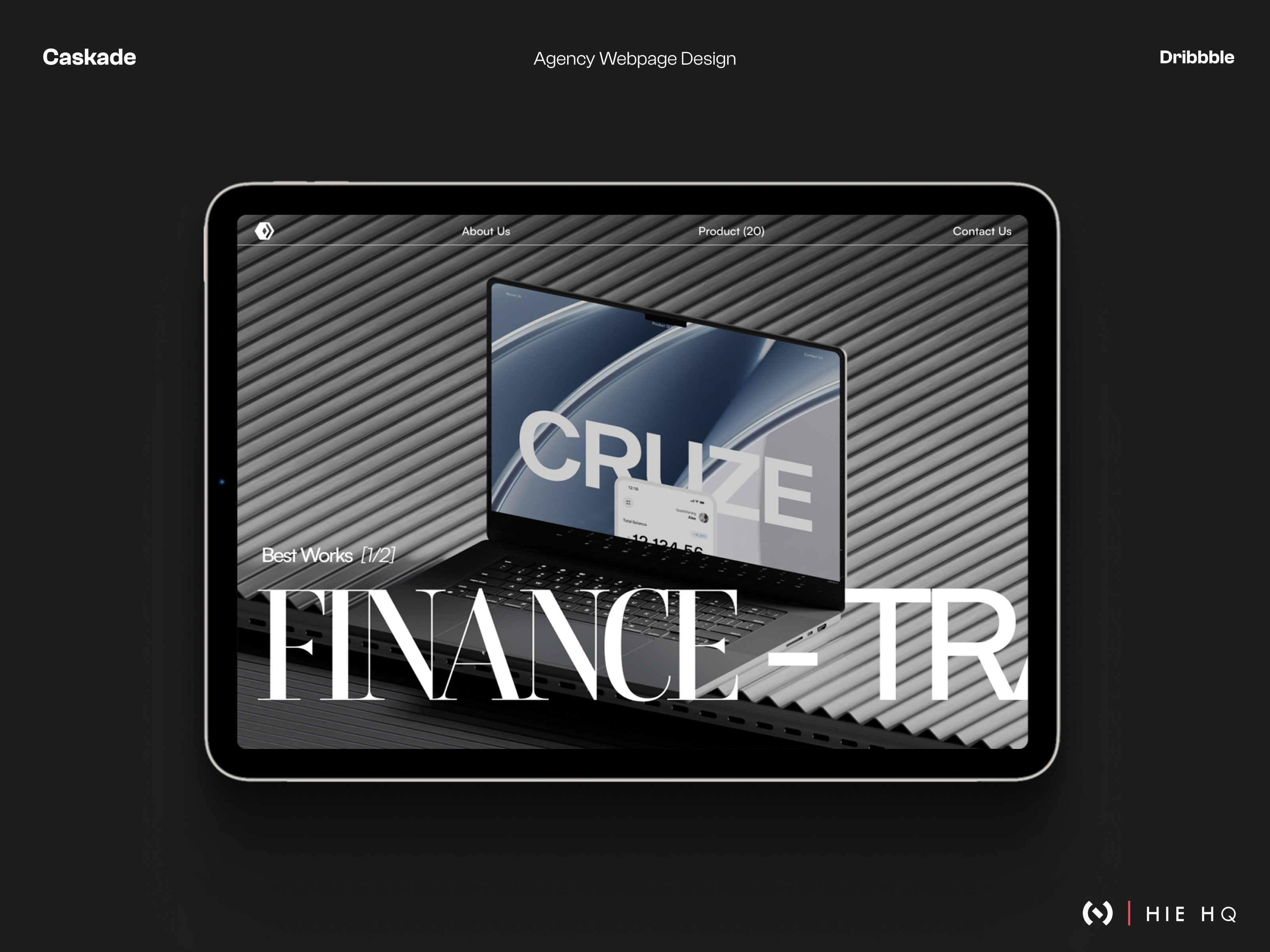 Landing Webpage Design for Agency aesthetic branding clean dirbbble discover gradient inspiration interface design landing page logo minimal modern ui ui ux white theme
