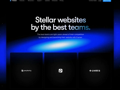 Framer Customers Page customers framer logos space universe webdesign website