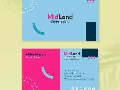 🌟 Introducing Our Latest Modern Professional Business Card abstract awesome branding business card cool creative design geometric graphic design identity new professional vector