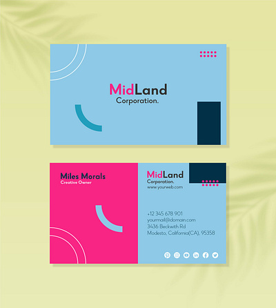 🌟 Introducing Our Latest Modern Professional Business Card abstract awesome branding business card cool creative design geometric graphic design identity new professional vector