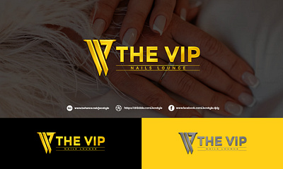 The VIP Nails Lounge business logo nails