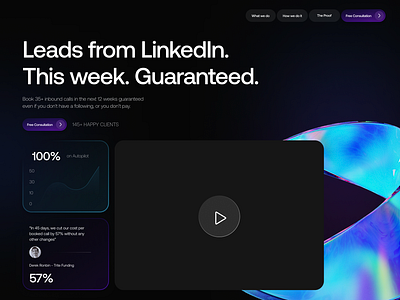 Agency Landing Page Ai 3d abstract ai branding dark theme figma framer graphic design midjourney saas ui webflow website