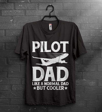 Pilot Dad Like A Normal Dad But Cooler T-Shirt active shirt amazon tshirt bulk tshirt dad tshirt pilot dad pod tshirt print on demand t shirt t shirt design t shirt designs t shirt printing t shirts tshirt tshirt design tshirtdesigns tshirts typography