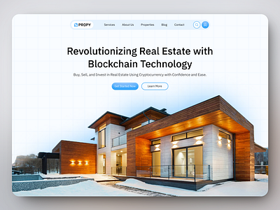Propy Interface redesign binance crypto cryptocurrency defi investment real estate ui web3 website
