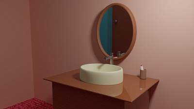 Wash Basin 3D Model 3d blender interior model