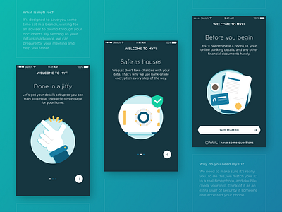 Mobile Mortgage App | Accenture app app design banking blue branding fintech gradient green illustration mobile mobile design mortgage product design teal ui ui design ux ux design white label