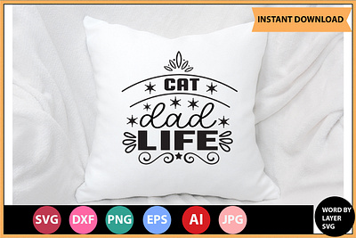 cat dad life 3d animation branding graphic design logo motion graphics ui